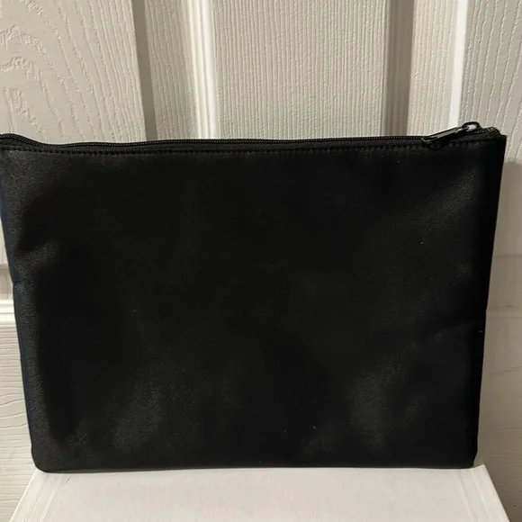 Falchi Sport black satin large clutch pouch - Picture 2 of 8